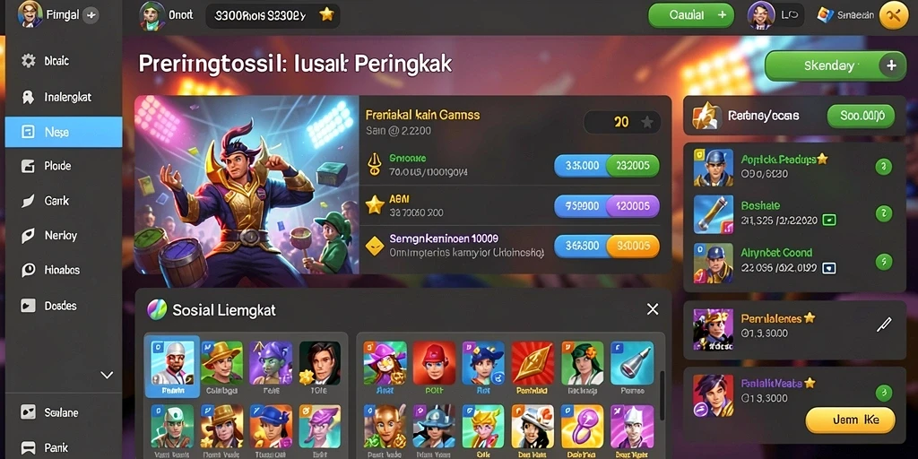 Tangkapan layar berbagai permainan yang tersedia di BETON999.