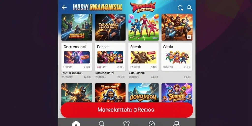 UI yang intuitif memudahkan navigasi dalam permainan.